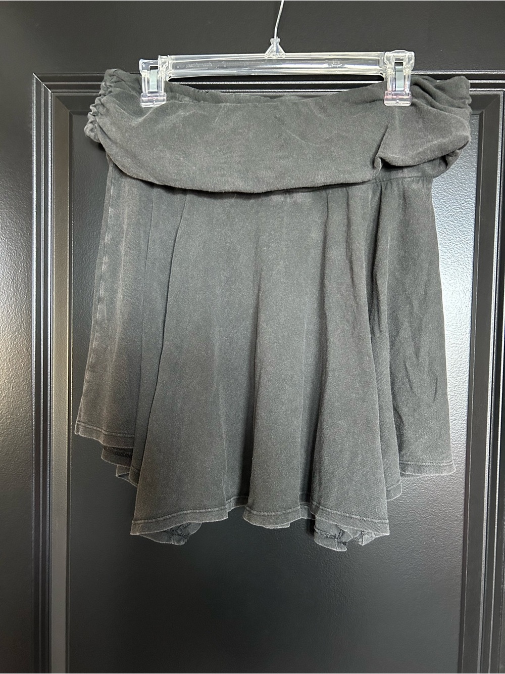 Aerie OFFLINE skater skirt charcoal gray size large NWT